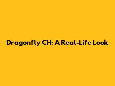 Dragonfly CH: A Real-Life Look